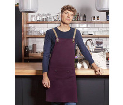 KARLOWSKY KYLS39 - Bib apron with cross straps and pocket