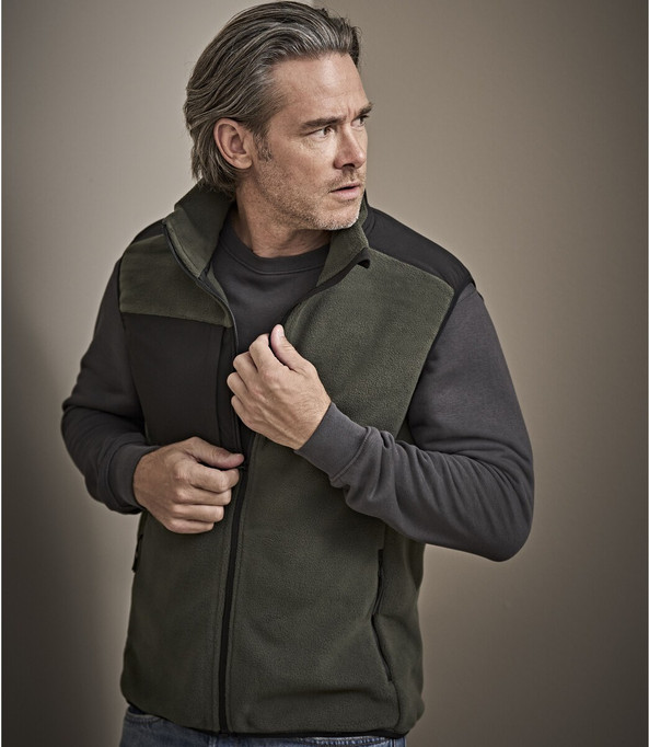 TEE JAYS TJ9122 - Heavy polyester bodywarmer with reinforced panels