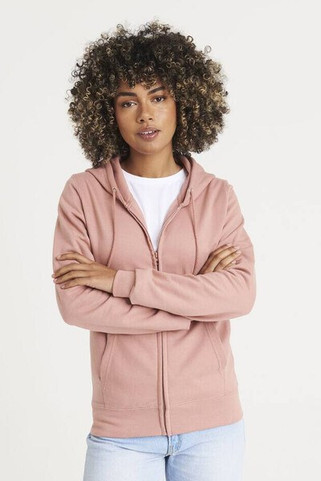 AWDIS JH050F - Hoodie Zippé Confort Femme en Coton Doux