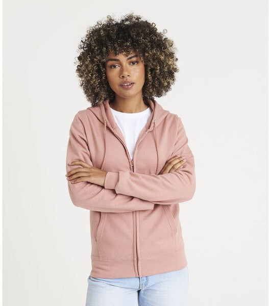 AWDIS JH050F - Hoodie Zippé Confort Femme en Coton Doux
