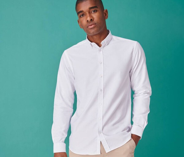 Henbury HY512R - CAMICIA OXFORD MODERNA L/S DA UOMO - VESTIBILITÀ REGOLARE