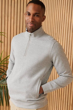 HENBURY HY842 - UNISEX SUSTAINABLE 1/4 ZIP SWEATSHIRT