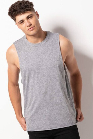 SF Men SF232 - MEN’S HIGH NECK SLASH ARMHOLE VEST