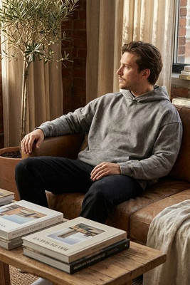 BUILD YOUR BRAND BY191 - ACID WASHED OVERSIZE HOODY