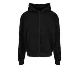 BUILD YOUR BRAND BY192 - Sehr schweres Sweatshirt mit Reißverschluss und Kapuze