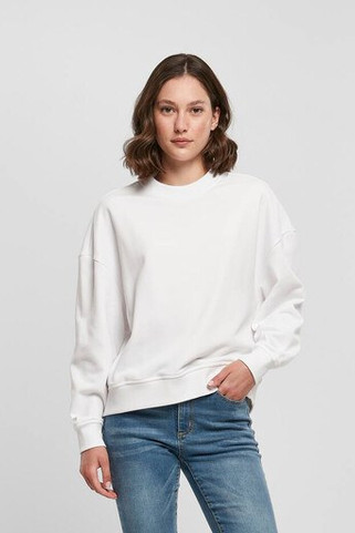 BUILD YOUR BRAND BY212 - LADIES OVERSIZED CREWNECK