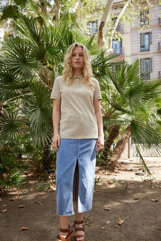 B&C BCW465 - Poloshirt für Frauen 65/35 aus recyceltem Polyester