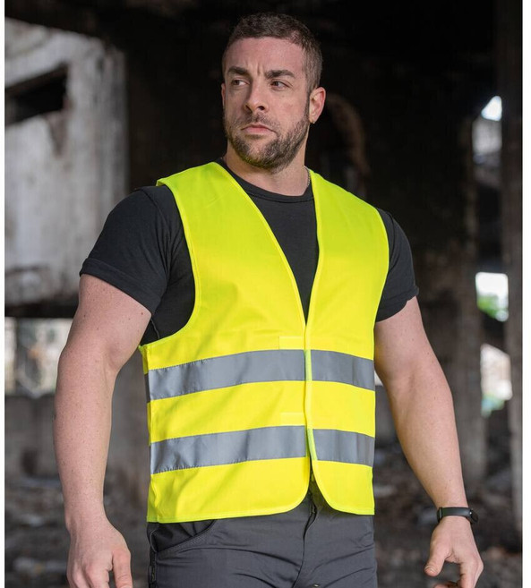 Korntex KX230 - Veiligheidsvest met opdruk : Bezoeker of Beveiliging