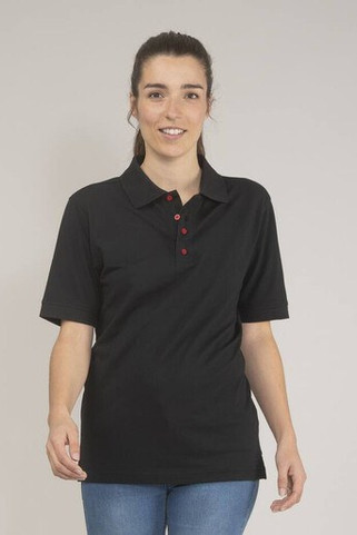 BLACK&MATCH BM101 - Ladies contrasting button poloshirt