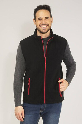 BLACK&MATCH BM500 - Contrasted polar fleece bodywarmer