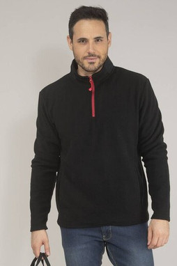 BLACK&MATCH BM505 - 1/4 zip fleece jacket