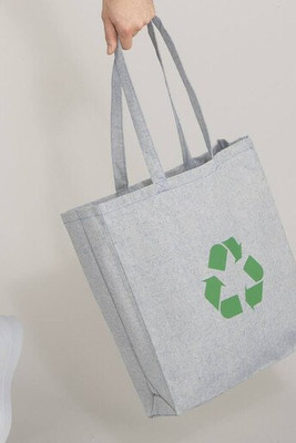 NEWGEN NG110 - Sac shopping en coton recyclé avec soufflet