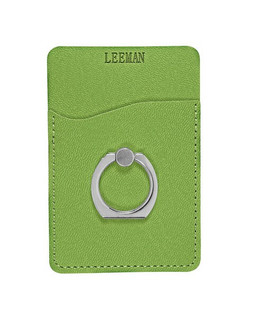 Leeman LG-9378 - Tuscany Card Holder With Metal Ring Phone Stand