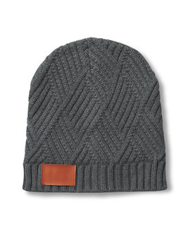 Leeman LG318 - Gorro de Punto con Patrón de Enrejado