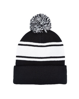 Prime Line AP115 - Knit Beanie With Pom Pom