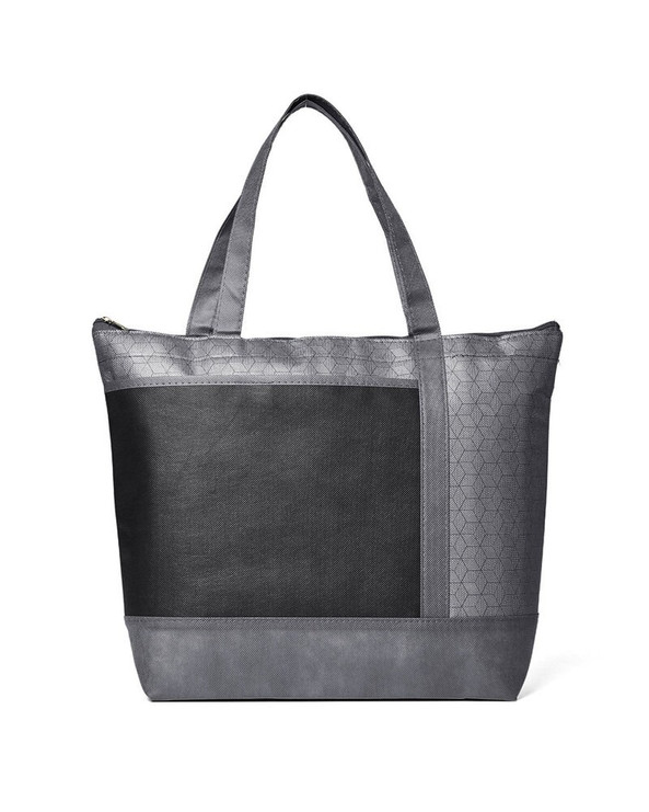 Prime Line LB140 - Hexagon Pattern Non-Woven Cooler Tote