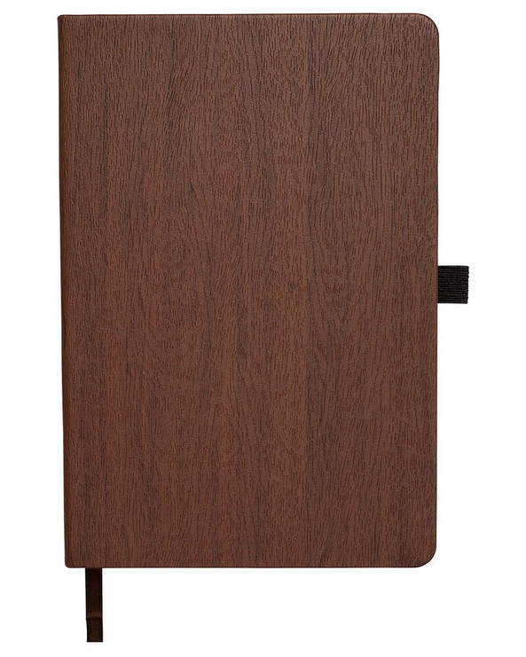 Prime Line PL-1780 - Elegant Woodgrain Textured Journal with Pen Loop