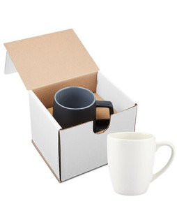 Prime Line GCM101 - 12oz Contemporary Challenger Café Ceramic Mug in Mailer