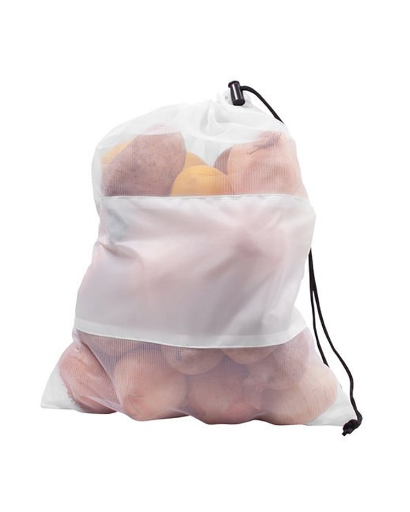 Prime Line BG600 - Durable Polyester Mesh Drawstring Backpack