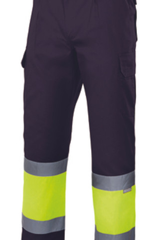 Velilla 156 - PANTALON BICOLORE DOUBLÉ HV