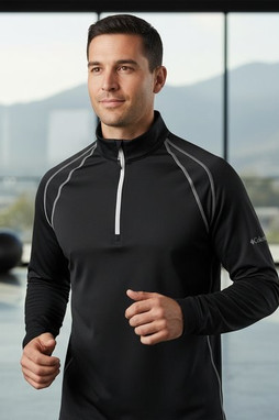 COLUMBIA GOLF 20F01ML - Adult Omni-Heat Range Session [1/4] Zip