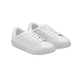 GiftRetail MO2037 - BLANCOS Lightweight PU Sneakers Size 37