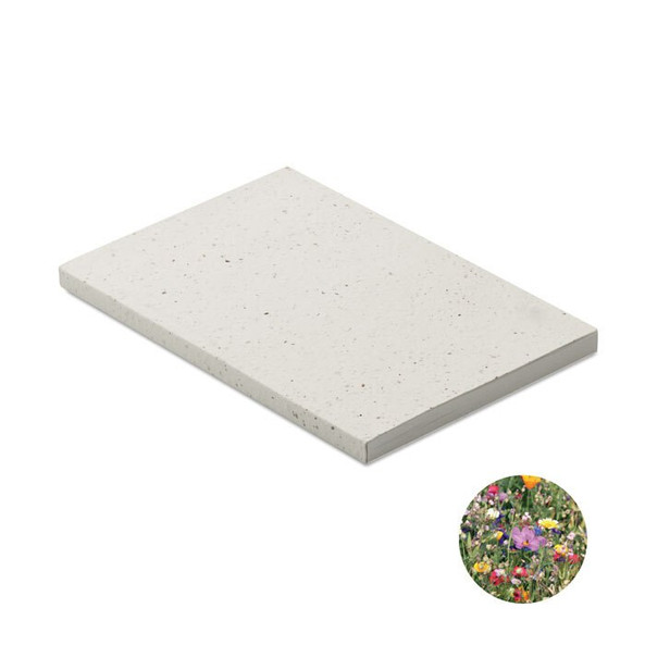 GiftRetail MO2082 - SEED BOOK Carnet A5 couv. papier semence