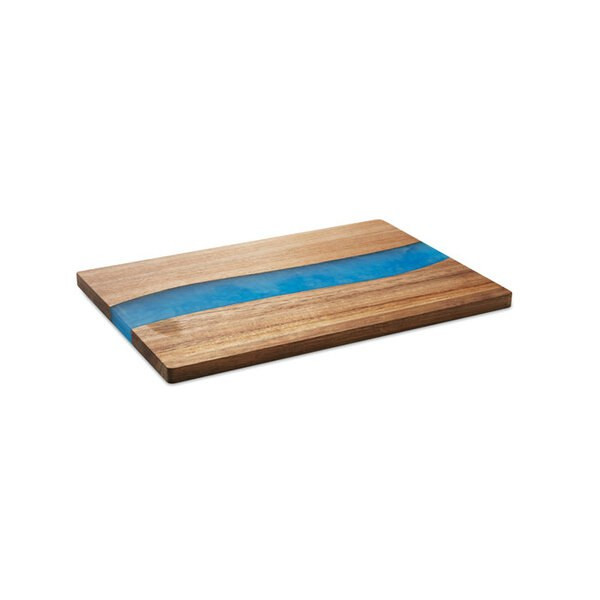 GROOVES Handcrafted Acacia Wood Cutting Board with Epoxy Detail - GiftRetail MO2086