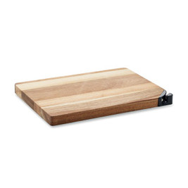 GiftRetail MO2087 - ACALIM Premium Acacia Wood Cutting Board with Sharpener