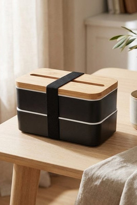 WINT PP Eco-Friendly Bamboo Lid Recycled PP Lunch Box - GiftRetail MO2088