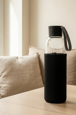 EBOR Eco-Friendly 500ml Recycled Glass Bottle with Pouch - GiftRetail MO2089