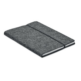 GiftRetail MO2093 - FELTBOOK Eco-Friendly A5 Notebook with Recycled Felt Cover