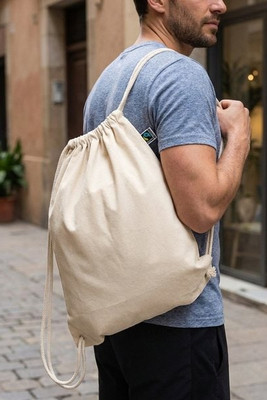 OSOLE DRAW Eco-Friendly Fairtrade Cotton Drawstring Bag - GiftRetail MO2096