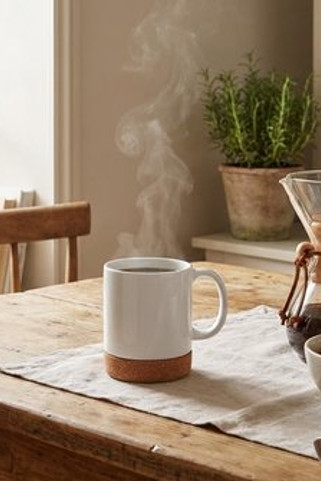 KAROO Ceramic cork mug 280 ml - GiftRetail MO2101