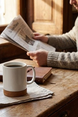 KAROO SUBLIM Eco-Friendly Sublimation Ceramic Mug with Cork Base - GiftRetail MO2102