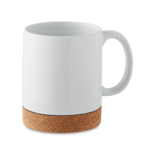 KAROO SUBLIM Eco-Friendly Sublimation Ceramic Mug with Cork Base - GiftRetail MO2102