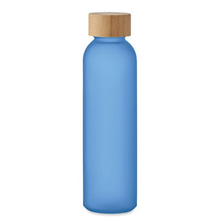 ABE Eco-Friendly Frosted Glass Bottle with Bamboo Lid - GiftRetail MO2105