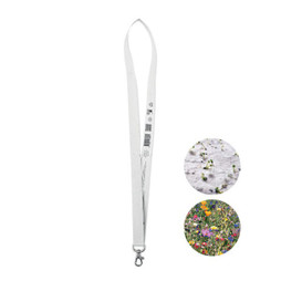 GiftRetail MO6906 - LANSEE Eco-Friendly Seed Paper Lanyard with Metal Hook