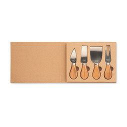 GiftRetail MO6953 - QUATTRO Set di 4 coltelli da formaggio