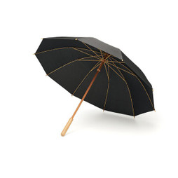 GiftRetail MO6967 - TUTENDO Eco-Friendly 23.5 Inch Bamboo & RPET Windproof Umbrella