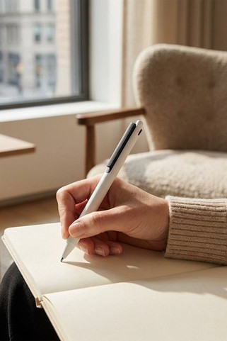 SIDE Eco-Friendly Recycled ABS Push Button Ball Pen - GiftRetail MO6991