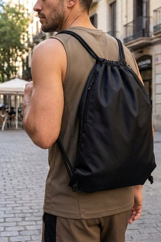 NIGHT Stor gymnastikpåse 300D RPET - GiftRetail MO6997