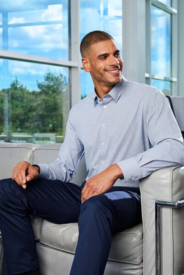 Devon & Jones DG537 - Crownlux Performance® Men's Microstripe Shirt