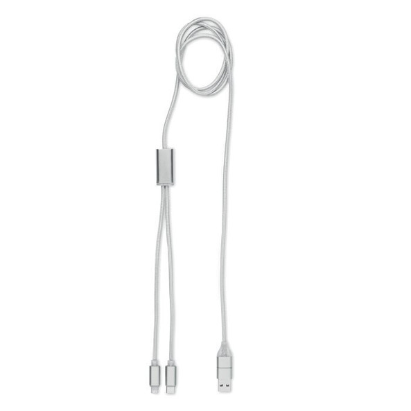 GiftRetail MO2081 - CABLONG 2-in-1 Multi-Device Charging Cable 120cm