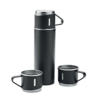 SHARM Premium Double Wall Insulated Flask and Cup Set - GiftRetail MO2116