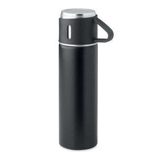 TONIA 420ml Double Wall Insulated Flask with Cup - GiftRetail MO2117