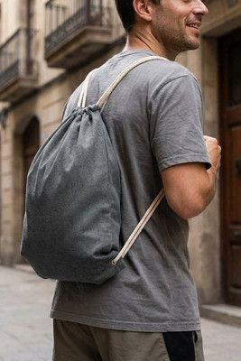 MUJIKA Eco-Friendly Recycled Cotton Drawstring Bag - GiftRetail MO2189