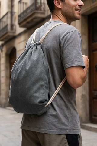 MUJIKA Eco-Friendly Recycled Cotton Drawstring Bag - GiftRetail MO2189