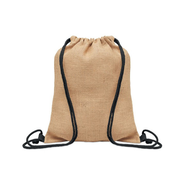 GiftRetail MO2190 - FUKURO Eco-Friendly Jute Drawstring Bag with Cotton Cord