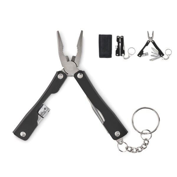 AYUDA Stainless Steel Multi-Tool Knife with Flashlight - GiftRetail MO2201